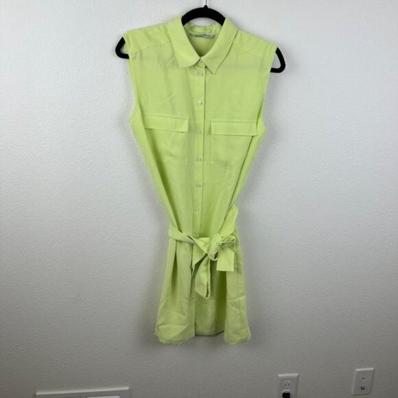 Amanda Uprichard Edith Mini Dress in Cucumber - Picture 4 of 8